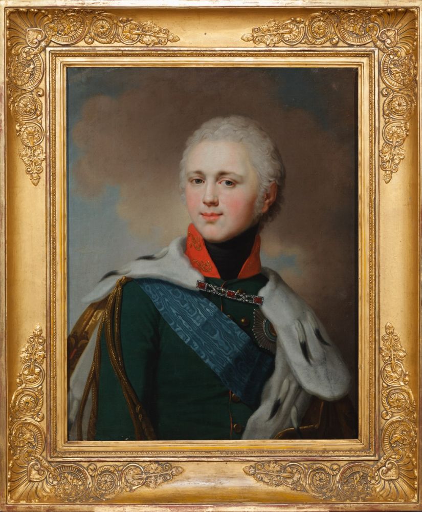 Владимир Лукич Боровиковский. "Портрет Александра I". 1802-1805.