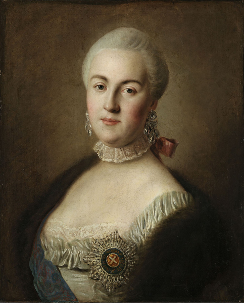 Пьетро Ротари. Портрет великой княгини Екатерины Алексеевны. 1761.
