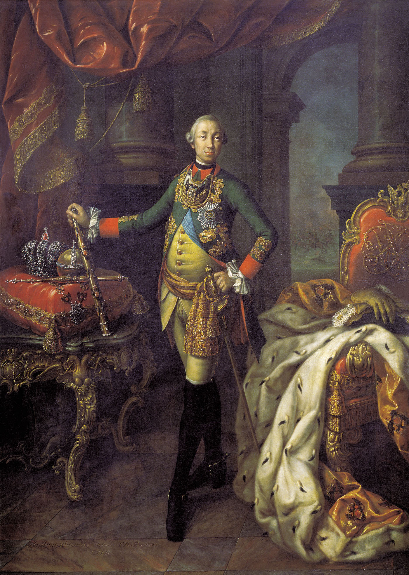Алексей Антропов. Портрет Петра III. 1762.