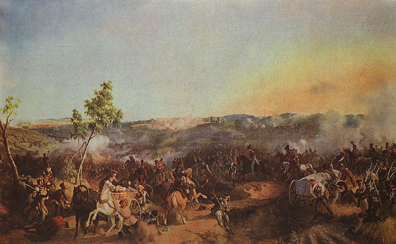 Петер Гесс. Сражение при Валутиной горе, 7-го августа. 1840-е.