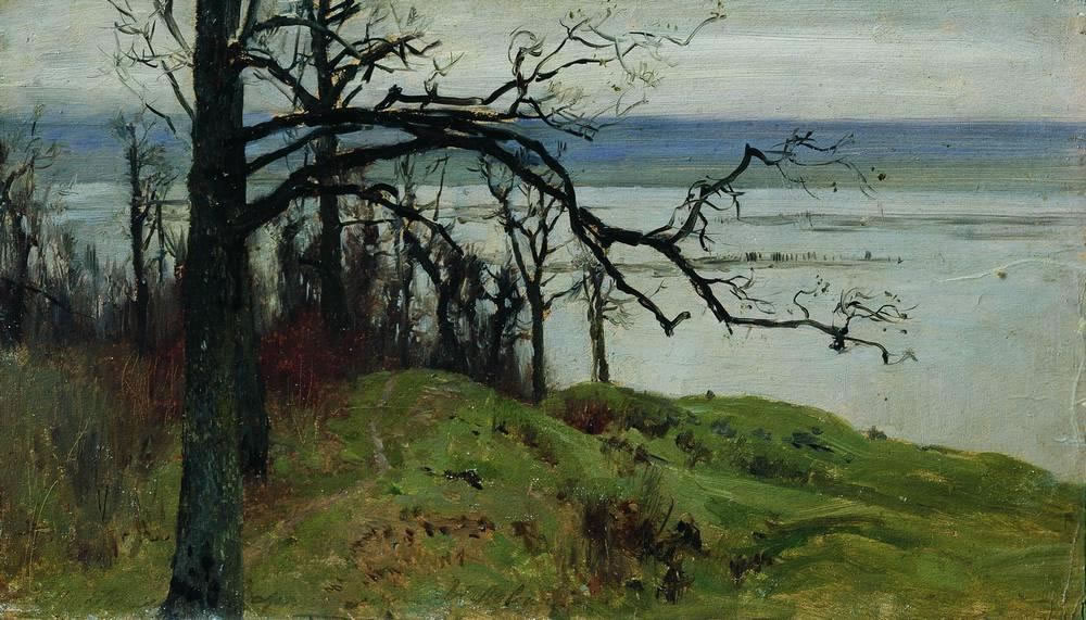 И.Левитан. Волга с высокого берега. 1887.
