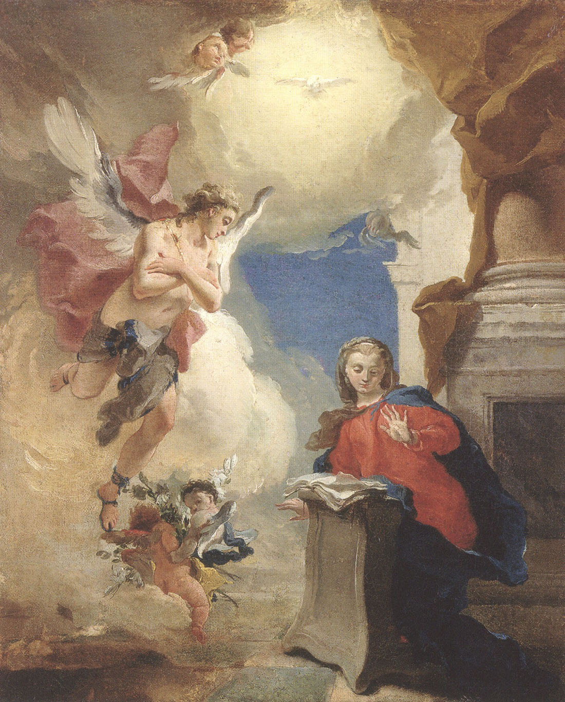 Джованни Баттиста Тьеполо. "Благовещение". Между 1724 и 1725.