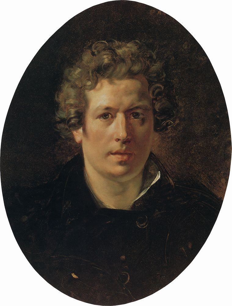 К. Брюллов. Автопортрет. Около 1833.