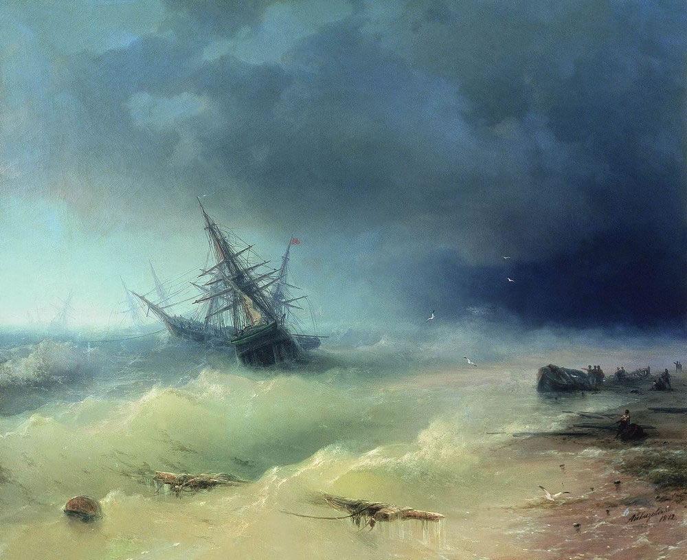 И. Айвазовский. Буря. 1872.