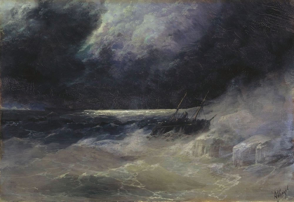 И. Айвазовский. Буря. 1899.