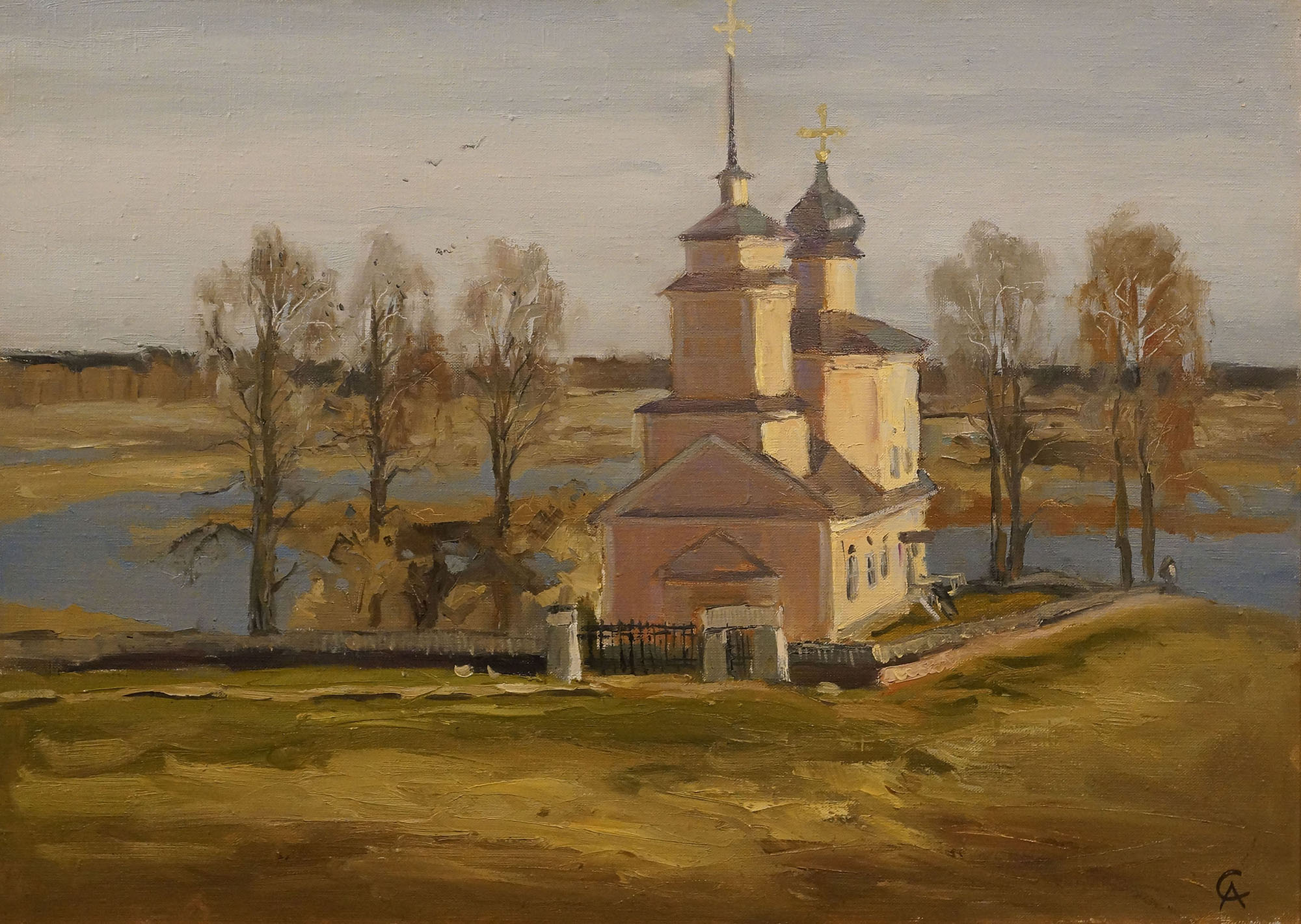 С. Н. Антипов. "Тригорское. Церковь Святого Георгия.". 2012.