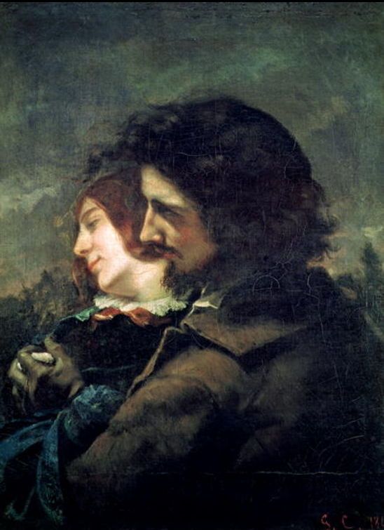 Гюстав Курбе. "Влюблённые в деревне". 1844.