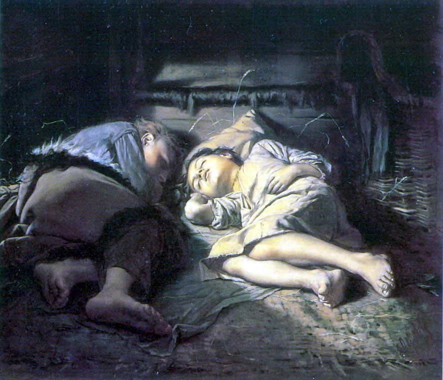 Василий Перов. Спящие дети. 1870.