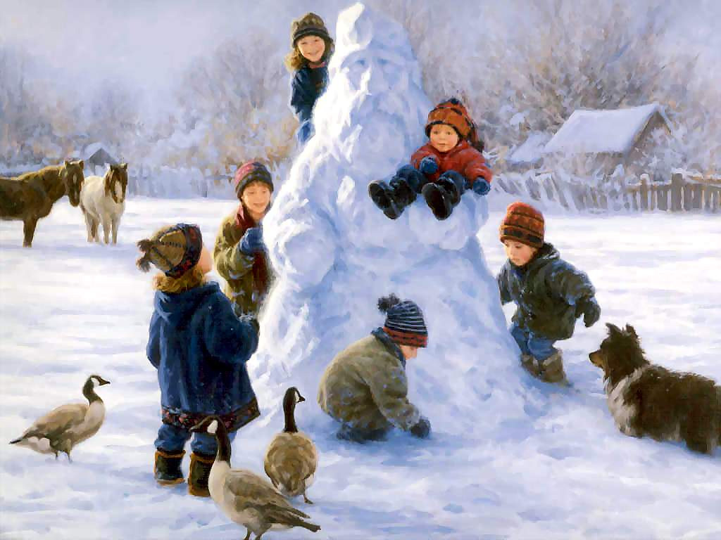 Роберт Дункан. Добрый дедушка-снеговик. 1952.