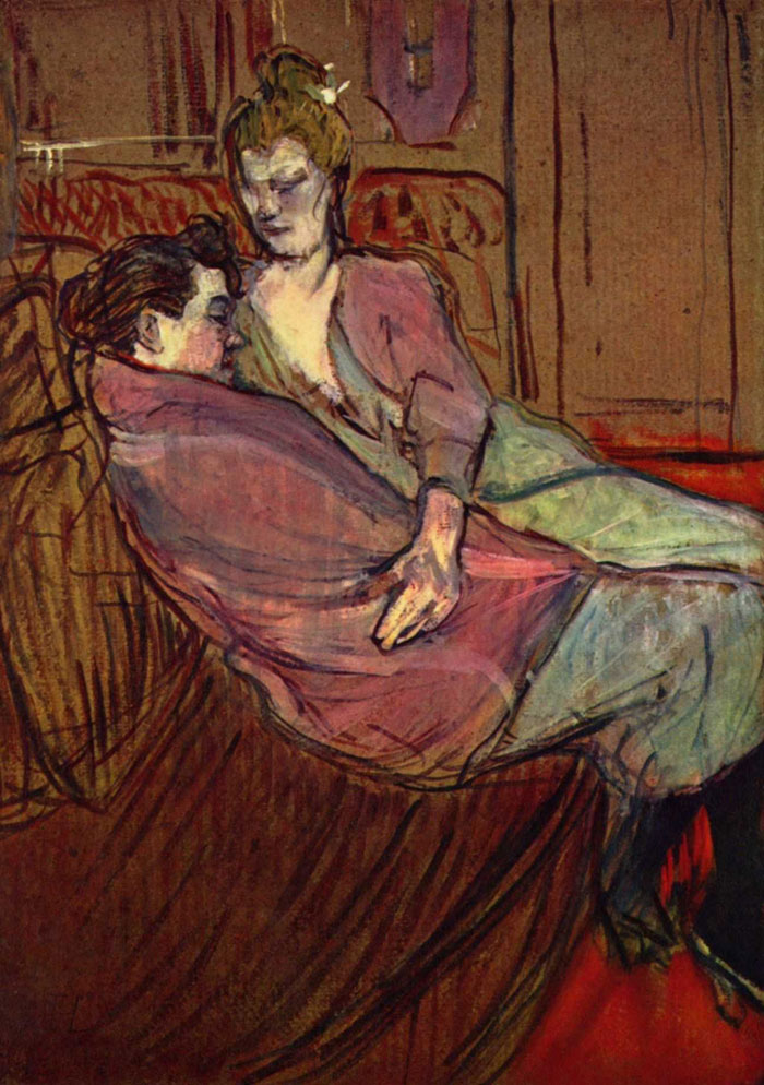 Анри де Тулуз-Лотрек. "Две подруги". 1894. Галерея Тейт, Лондон.