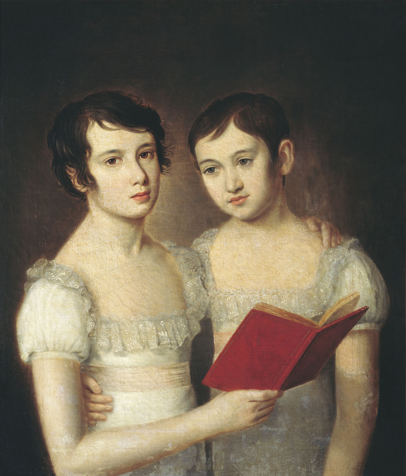 Иван Смирновский. "Портрет двух девочек". 1810.