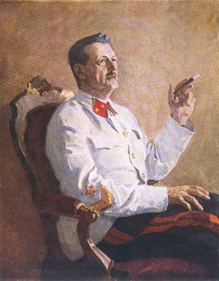 В. Ефанов. Портрет генерала А. А. Игнатьева. 1942.