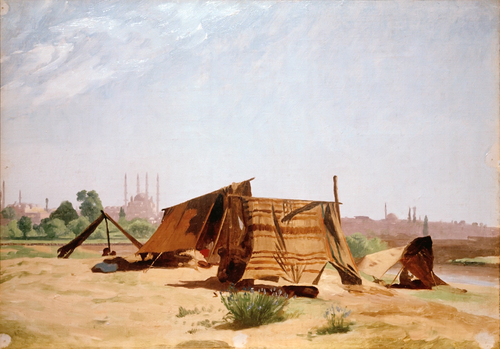 Жан-Леон Жером. "Палаточный городок близ Константинополя". Около 1853. Частная коллекция.