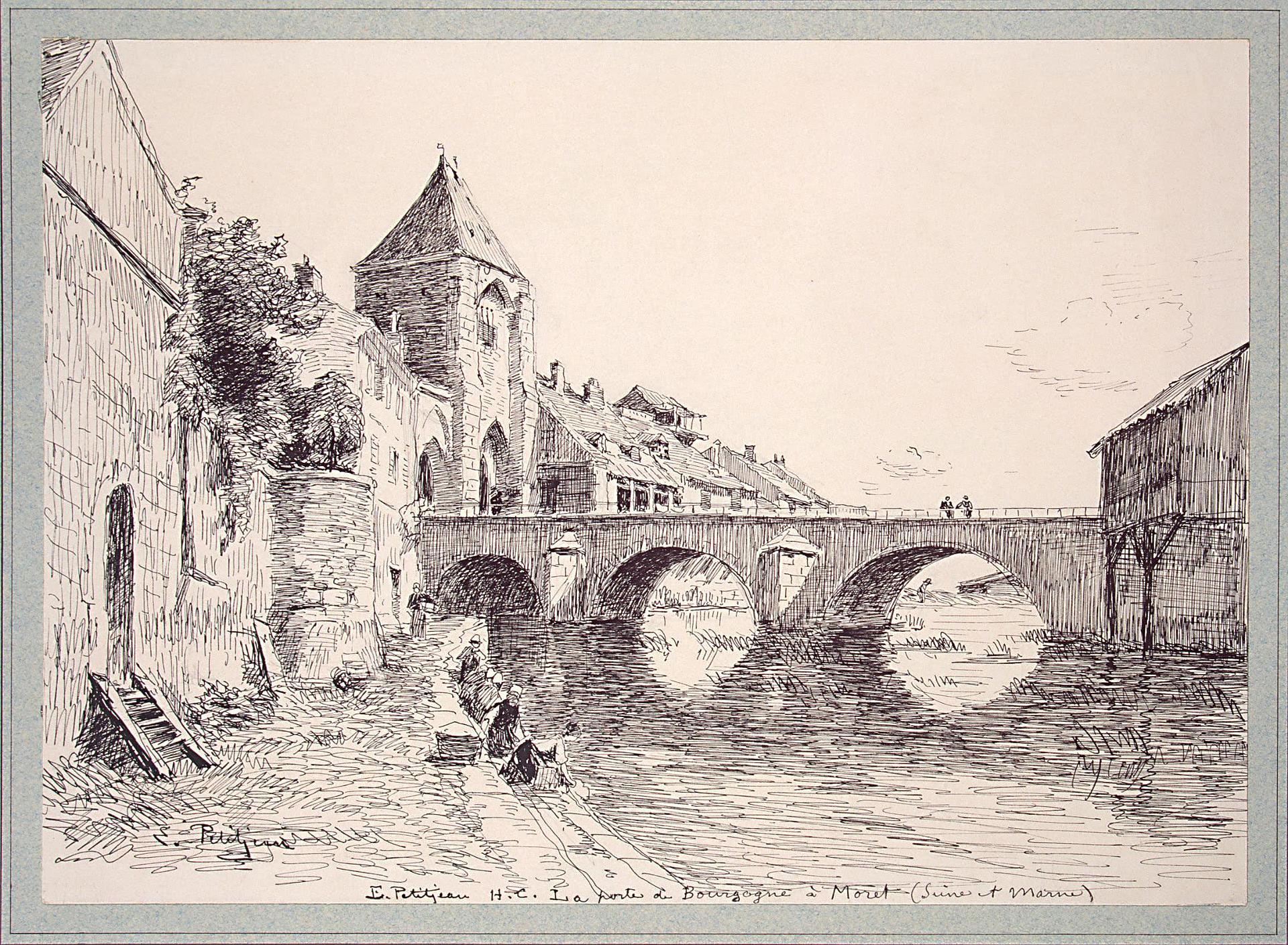 Ипполит Птижан. "Вид Бургундских ворот в городе Маре". 1893?