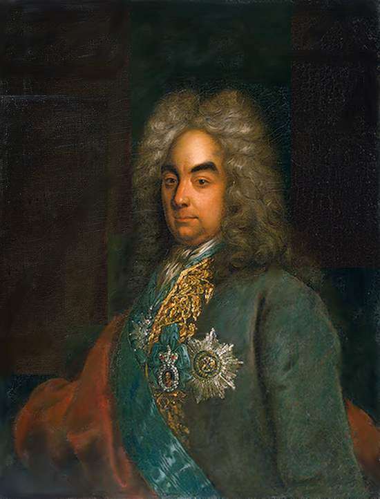 Иоганн Готфрид Таннауэр. "Портрет графа Петра Алексеевича Толстого". 1710-е.