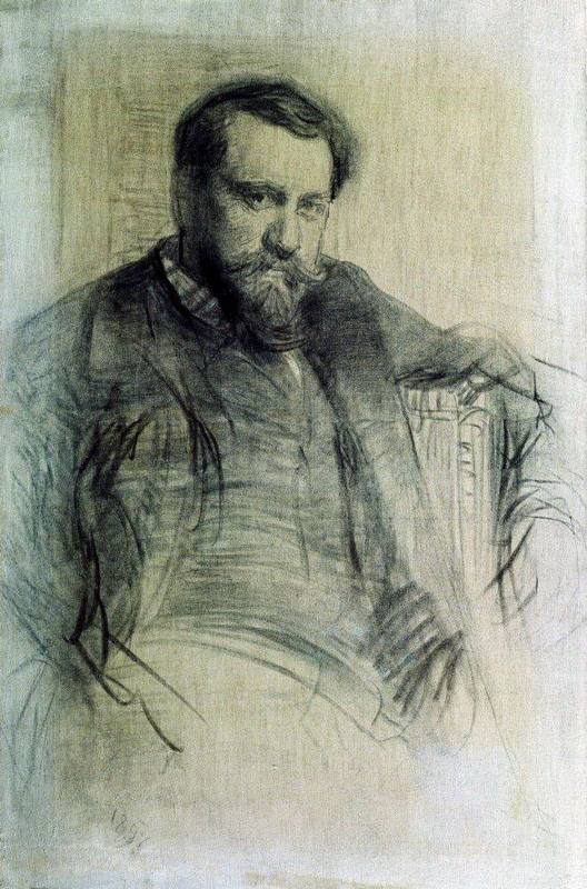 И. Репин. Портрет художника В. А. Серова. 1897.