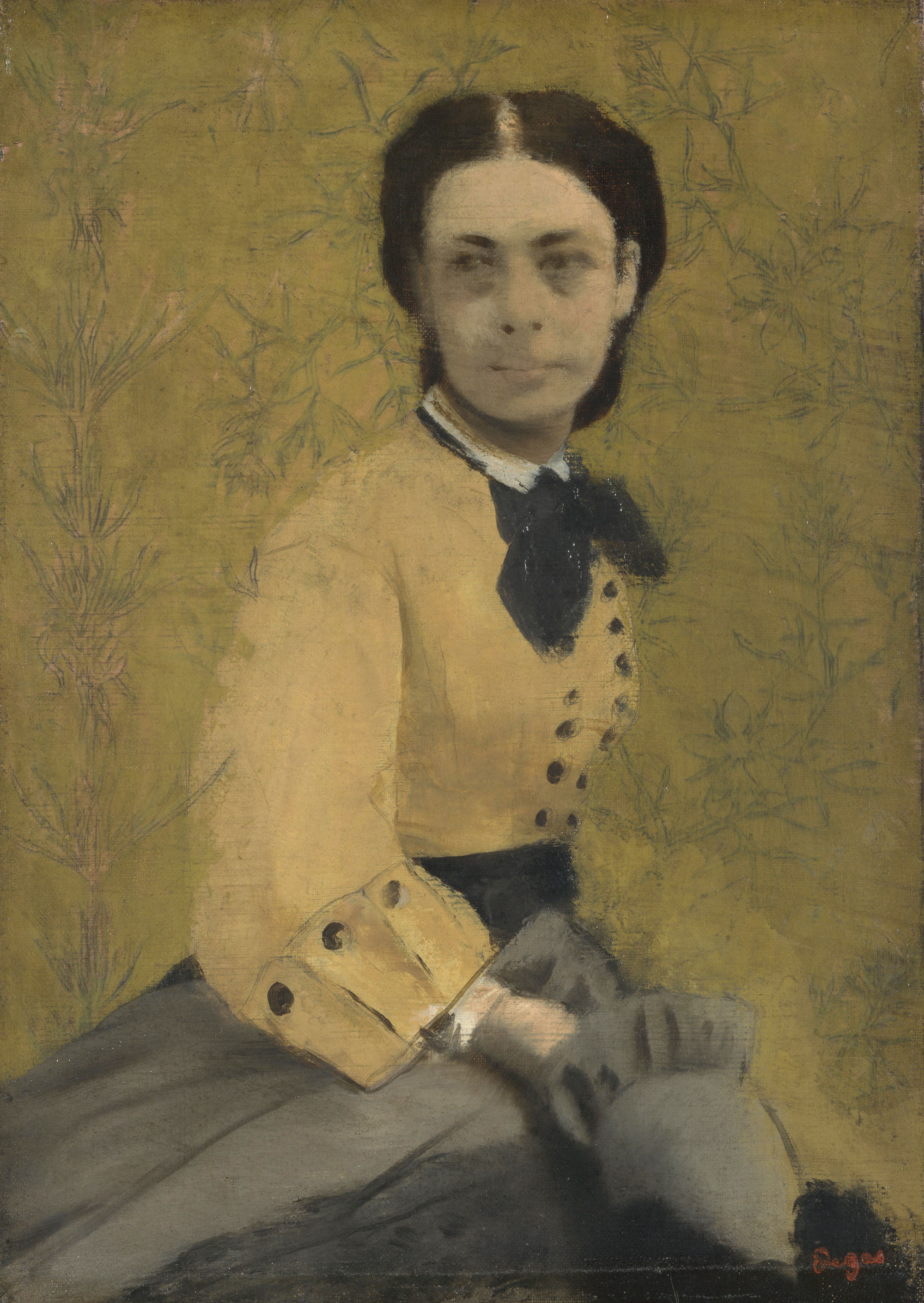 Эдгар Дега. "Портрет княгини Паулины де Меттерних". Около 1865.