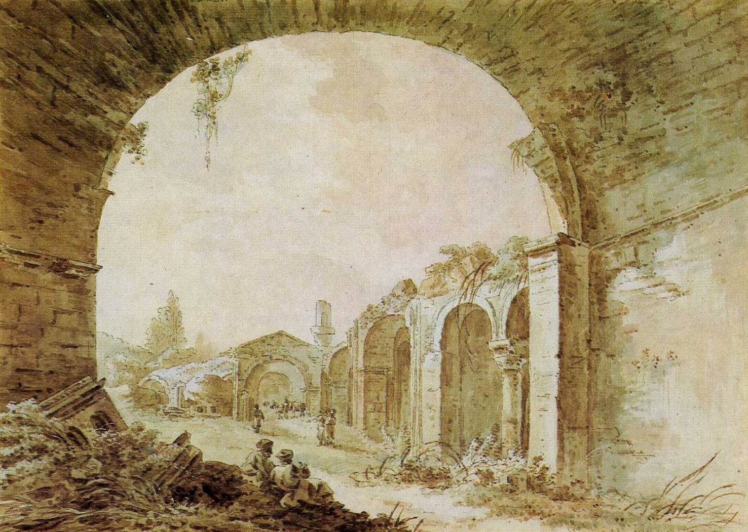 Жан Балтазар де ла Траверс. "Старый Крым". 1798.