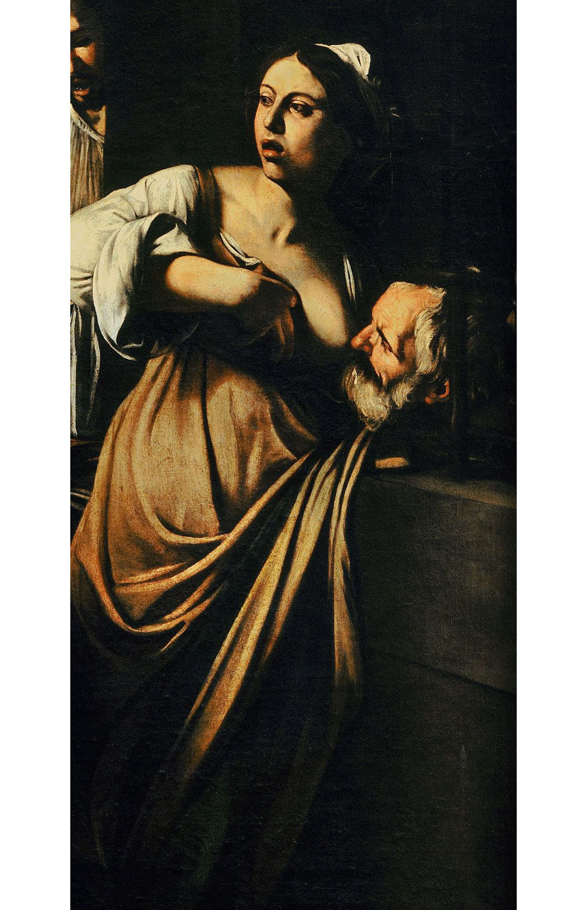 Микеланджело Меризи да Караваджо. "Семь дел Милосердия". Фрагмент. 1607. Церковь Пио Монте делла Мизерикордия, Неаполь.
