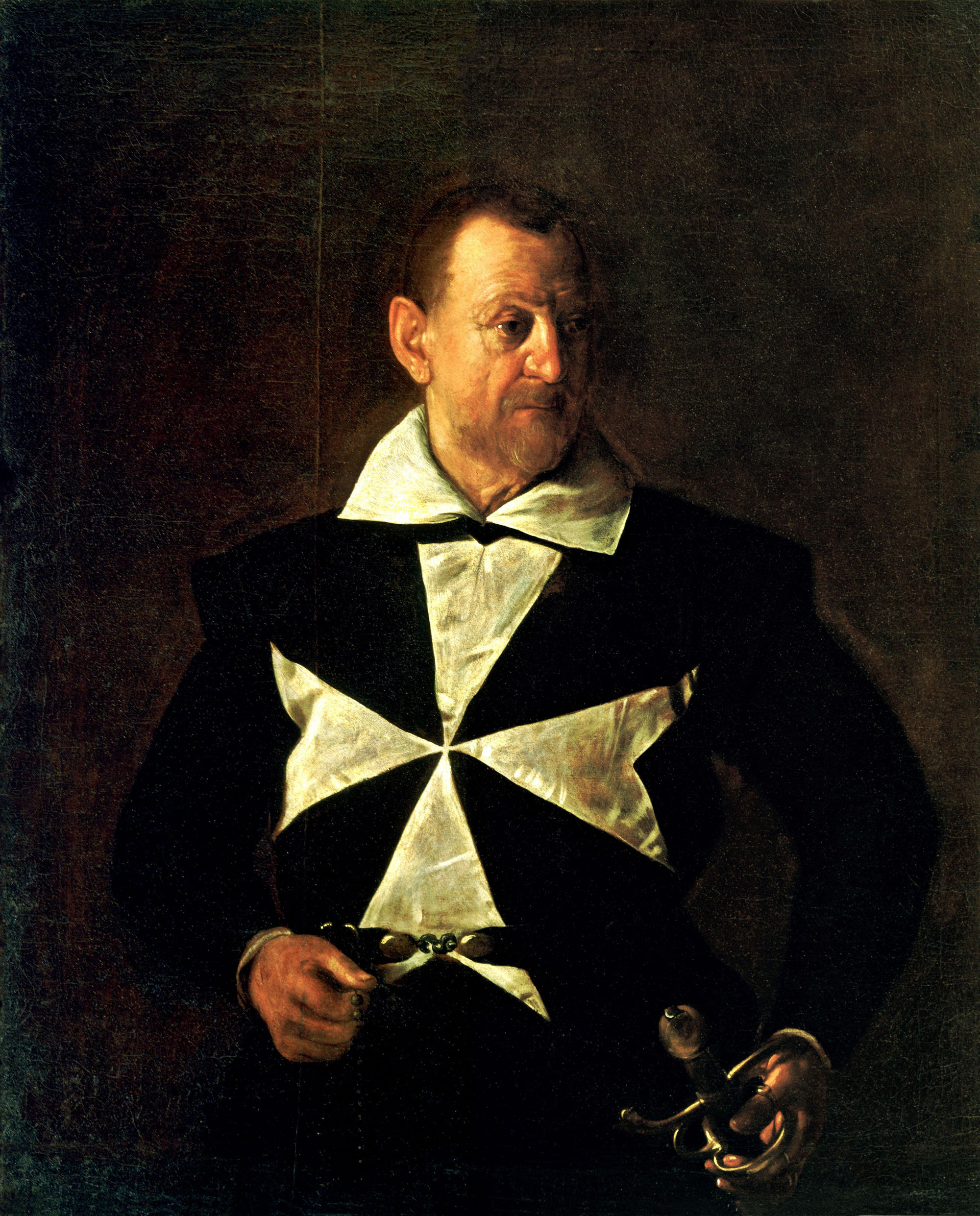 Караваджо. Портрет мальтийского рыцаря (Портрет Фра Антонио Мартелли). 1608.