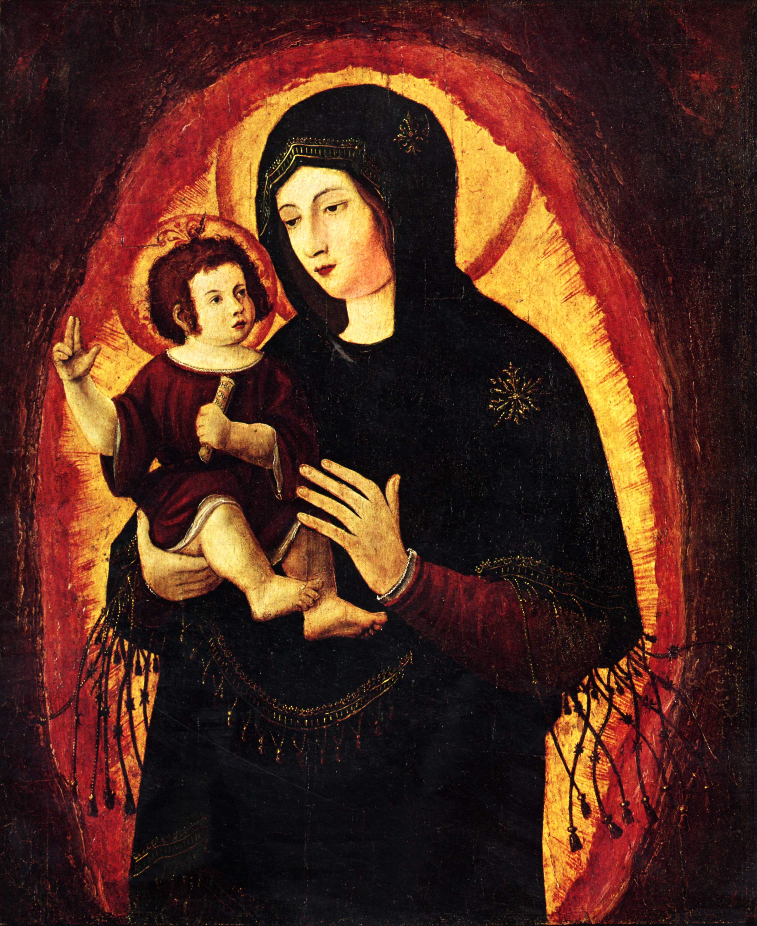 Альбрехт Альтдорфер. "Мадонна (Прекрасная Мария из Регенсбурга)". 1519-1522.
