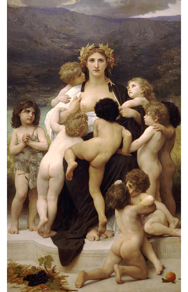 Адольф Вильям Бугро. "Родина-Мать". 1883. Частная коллекция.
