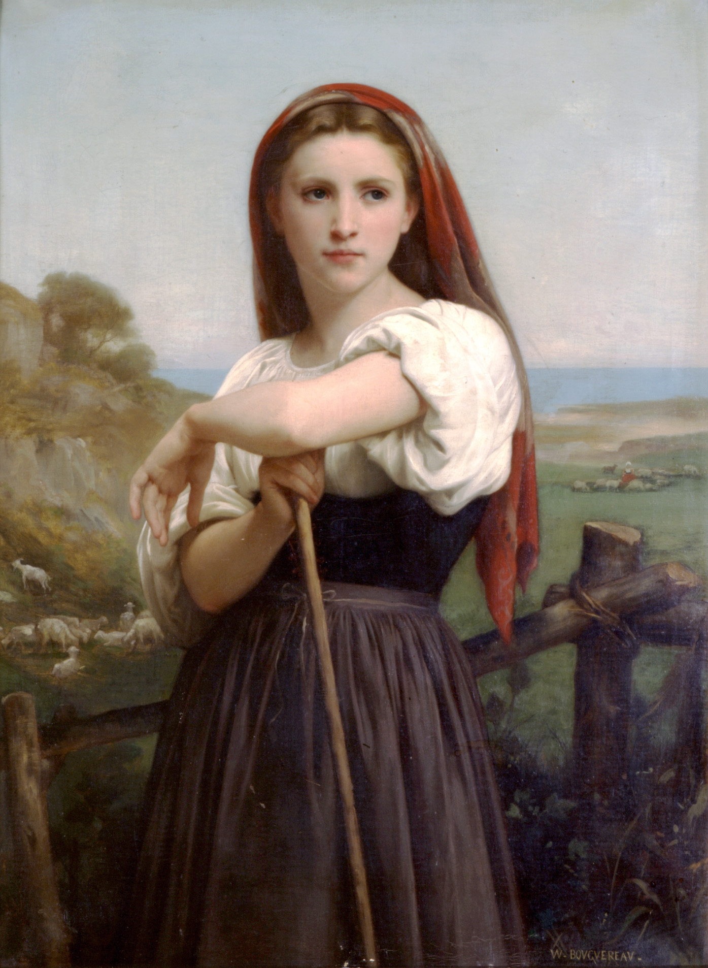 Адольф Вильям Бугро. "Молодая пастушка". 1868.