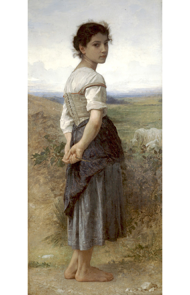 Адольф Вильям Бугро. "Молодая пастушка". 1885. Художественный музей, Сан-Диего.