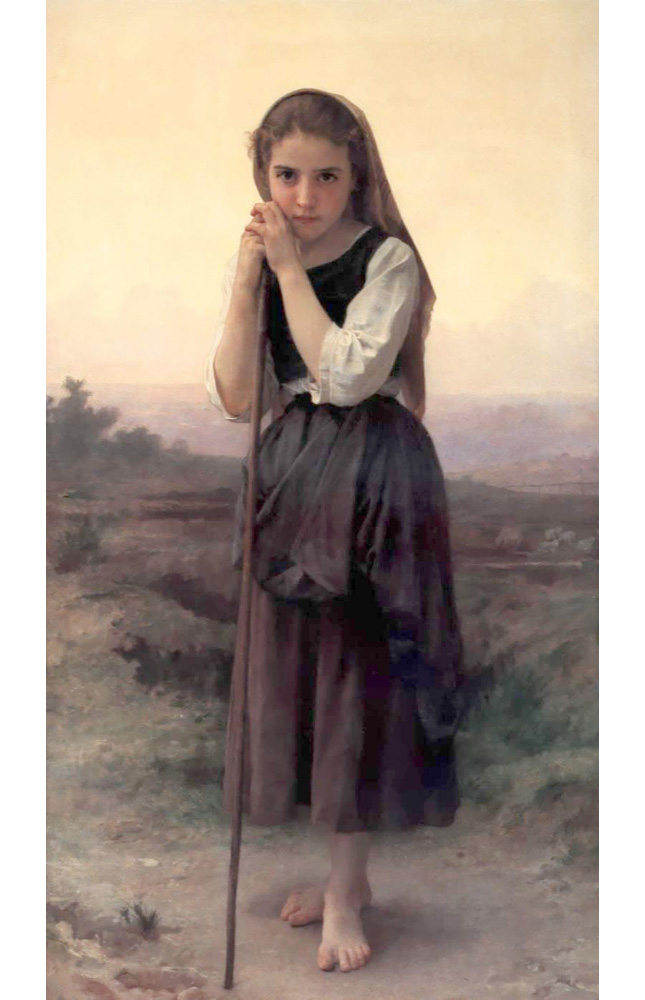 Адольф Вильям Бугро. "Молодая пастушка". 1891. Частная коллекция.