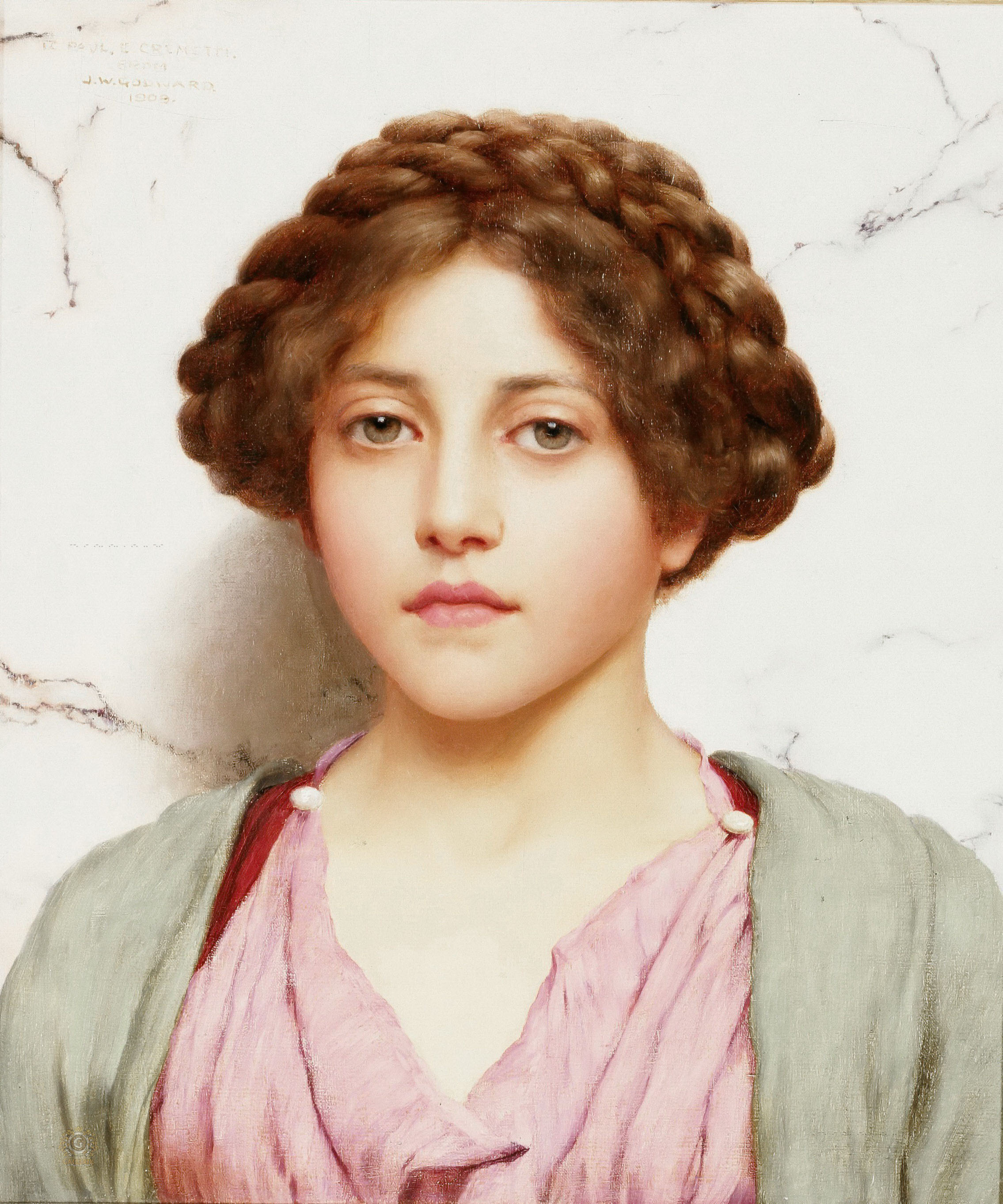 Джон Уильям Годвард. "Молодая красавица". 1909. Частная коллекция.