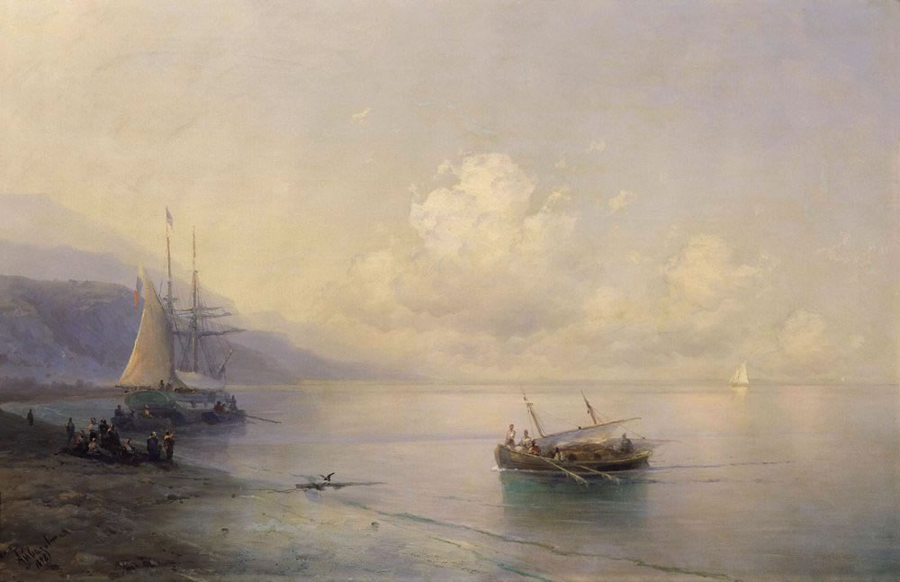Иван Айвазовский. Морской пейзаж. 1898.