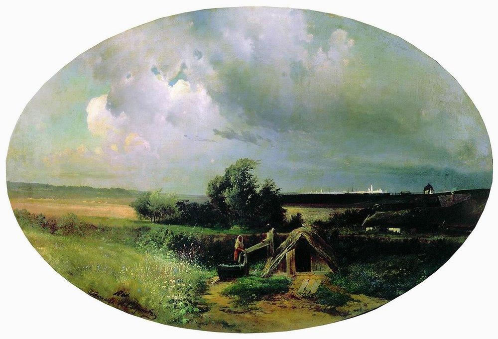 Алексей Кондратьевич Саврасов. "Вид на Москву от Мазилова". 1861.