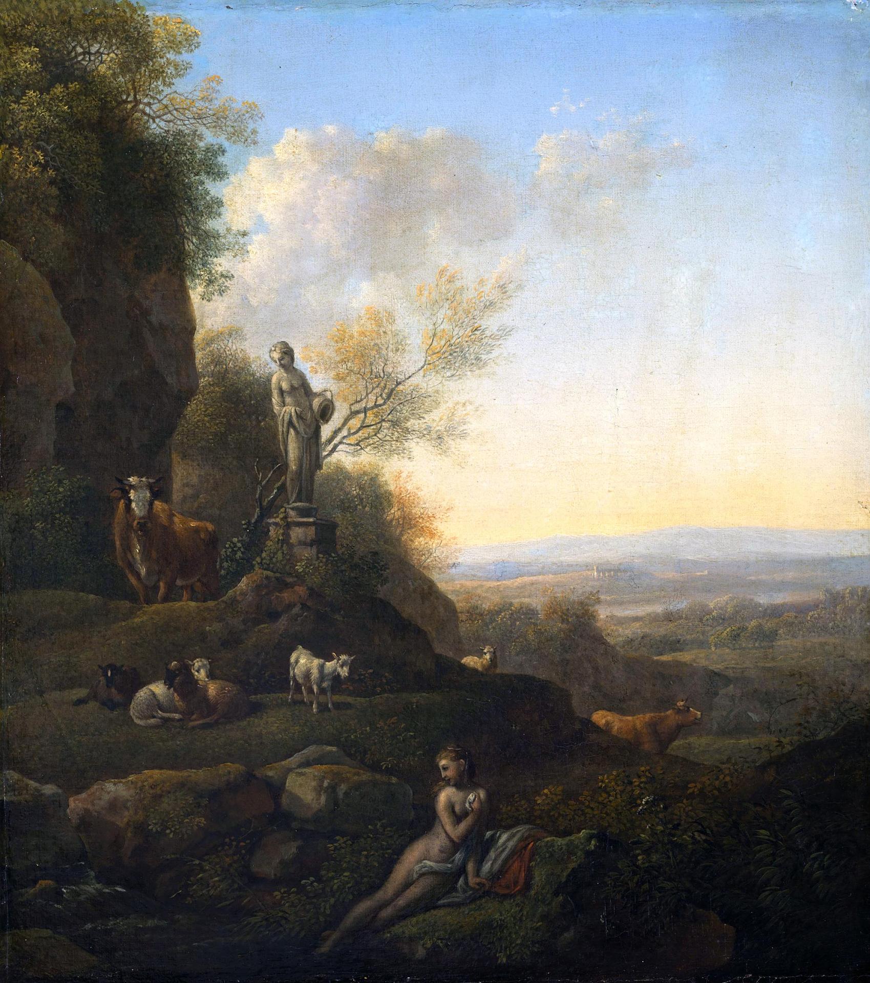 Иоганн Христиан Кленгель. "Пейзаж". 1816. Эрмитаж, Санкт-Петербург.