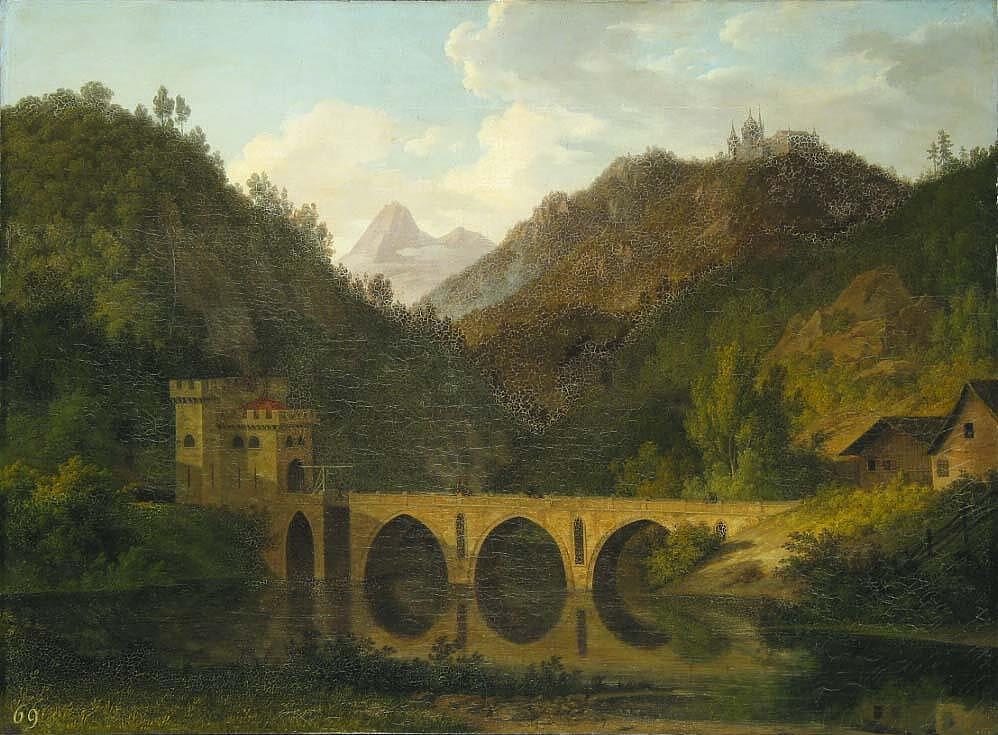 Карл Фердинанд фон Кюгельген. "Пейзаж". 1801. Эрмитаж, Санкт-Петербург.