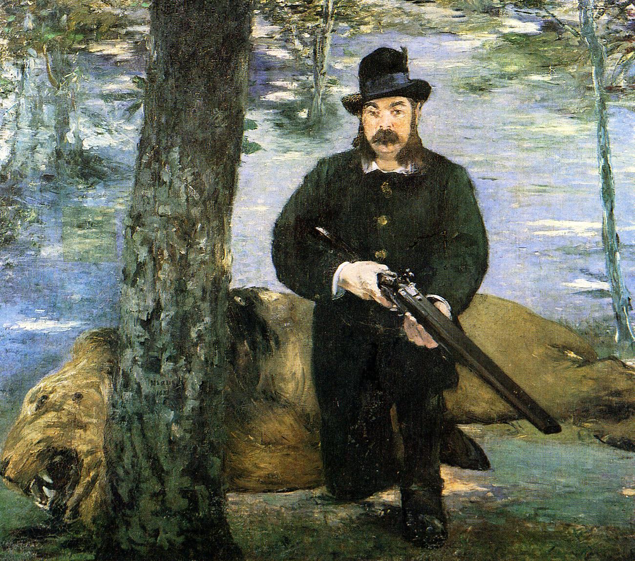 Эдуард Мане. "Портрет М. Пертюизе, охотника на львов". 1880-1881.