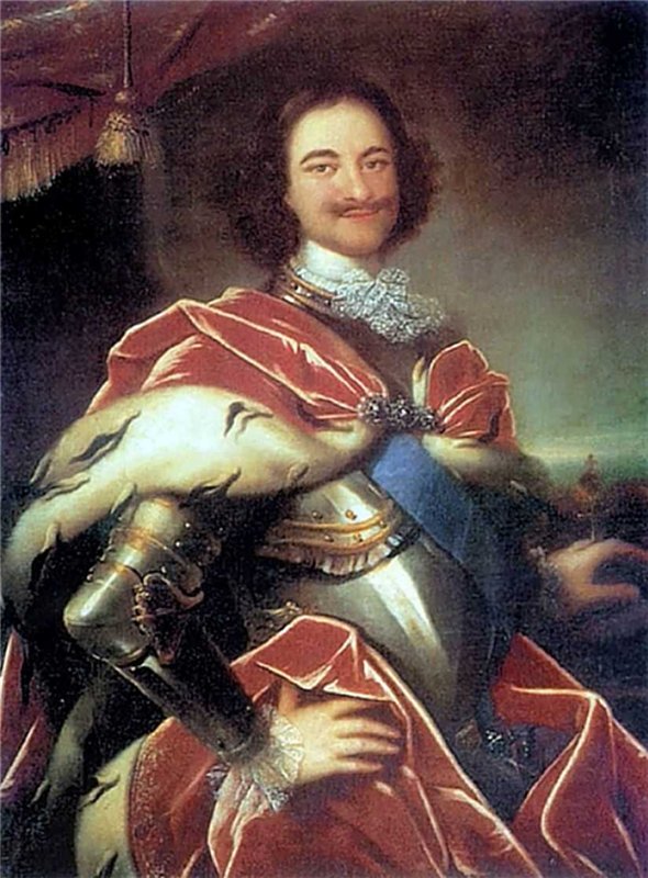 И. Никитин. Портрет Петра I. 1717.