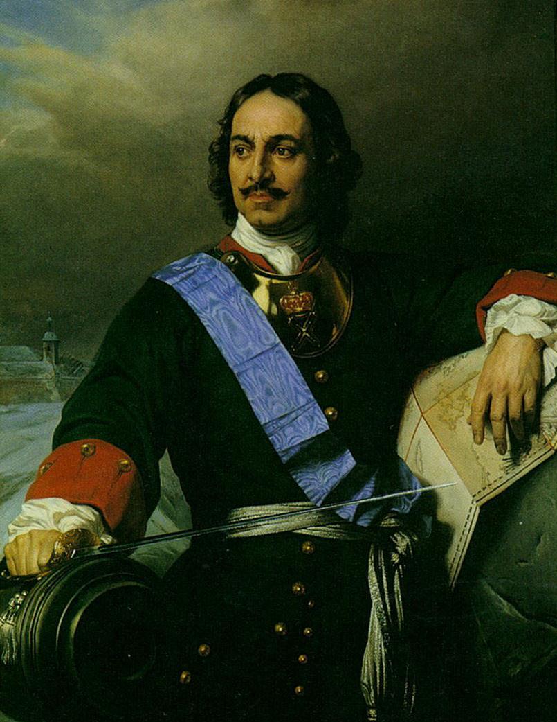 П. Деларош. Портрет Петра I. 1838.