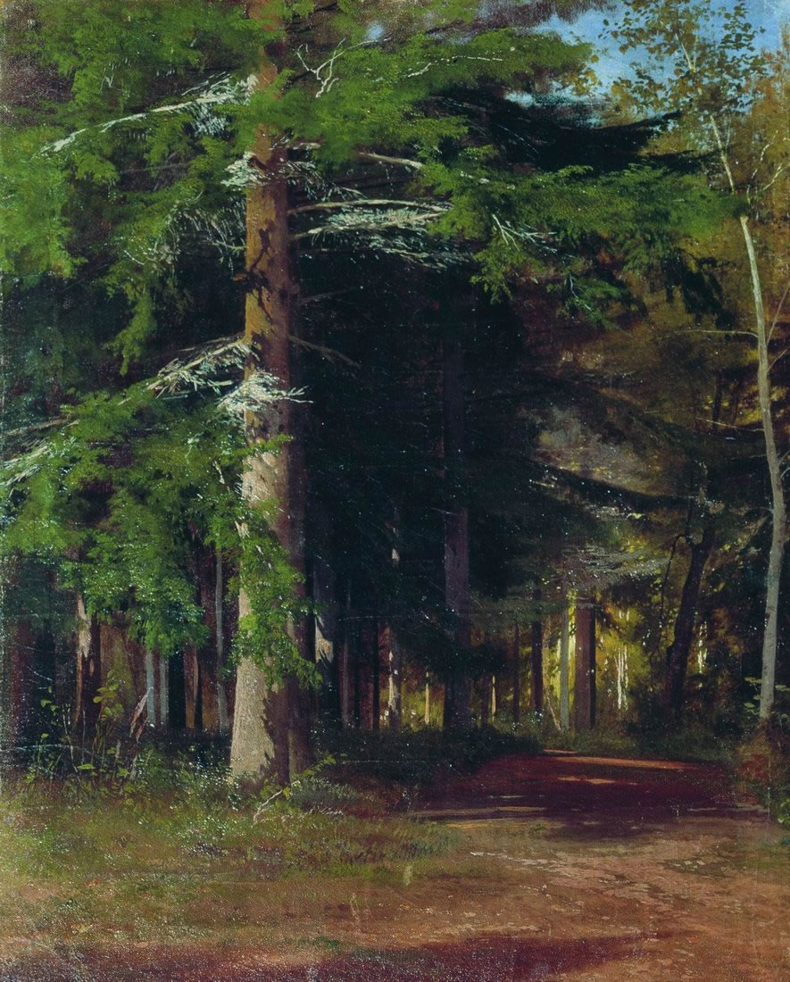 Иван Шишкин. Этюд к картине "Рубка леса", 1867.