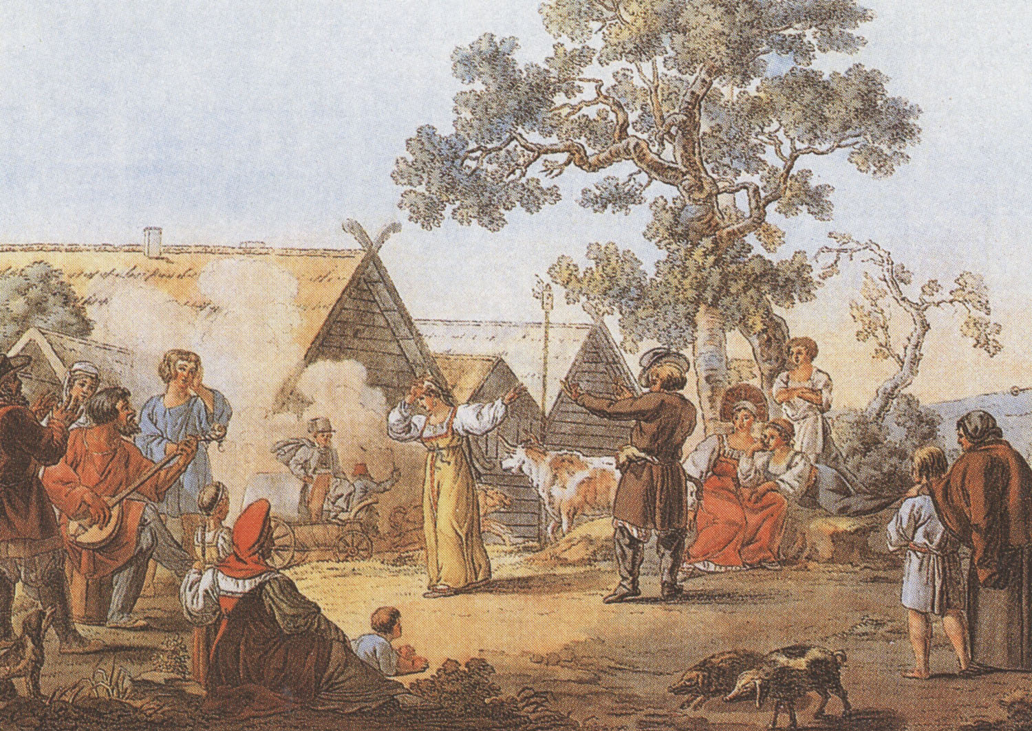 Е. Корнеев. "Русская пляска". 1812.