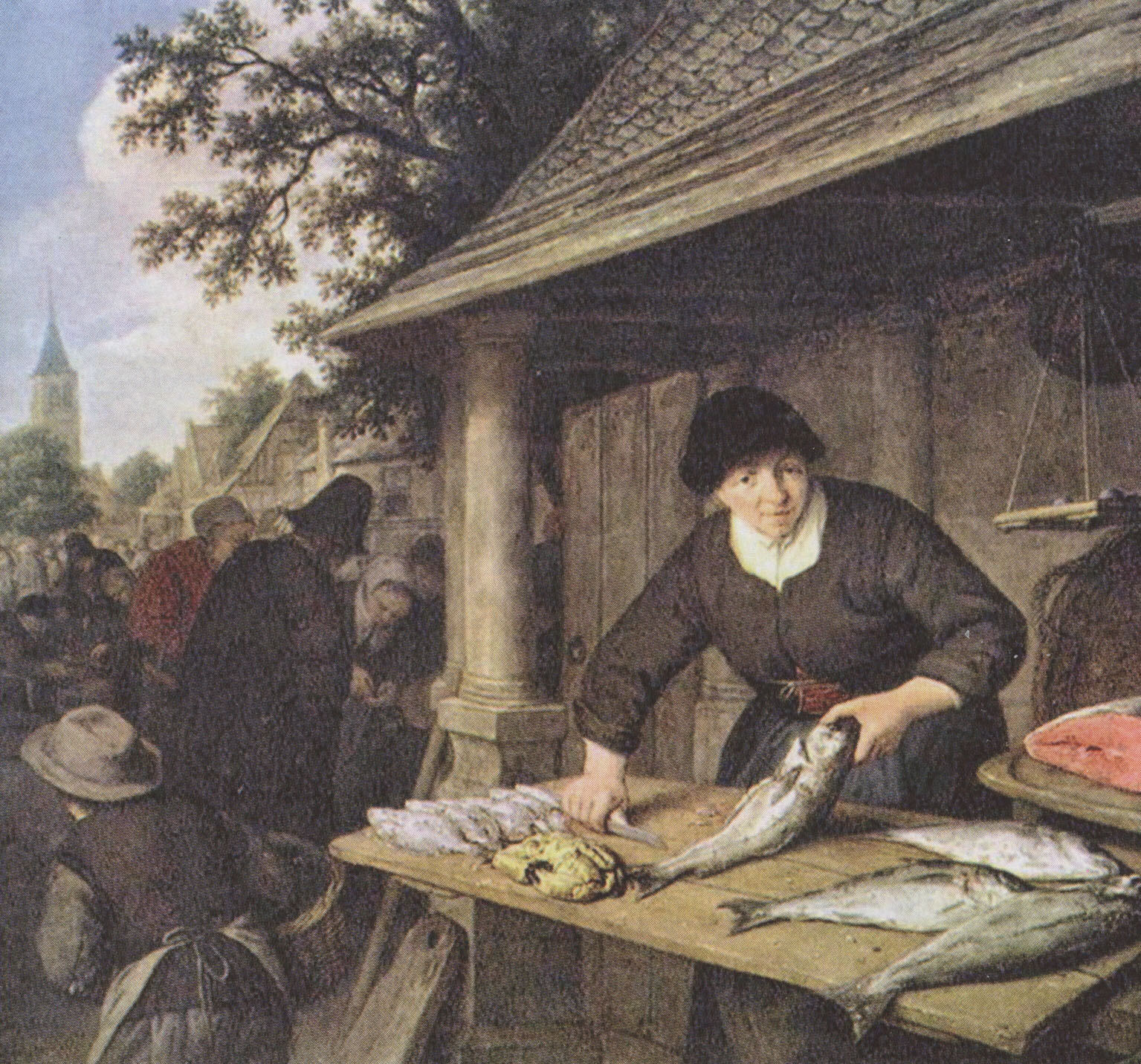 Адриан ван Остаде. "Торговка рыбой". 166901670.