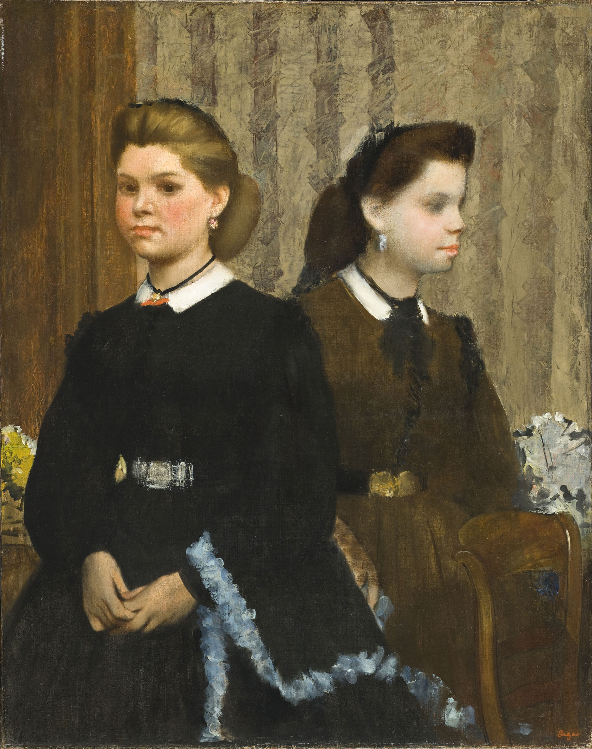 Эдгар Дега. Сёстры Джованна и Джулиана Беллелли. 1865-1866.