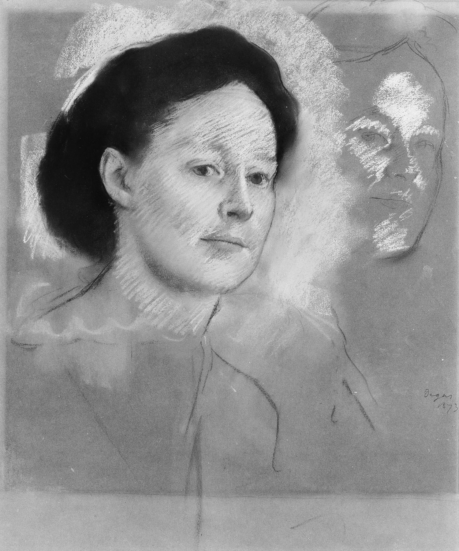 Эдгар Дега. Двоюродная сестра художника, вероятно, мадам Уильям Белл (Матильда Муссон). 1873.