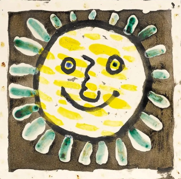 Пабло Пикассо. "Солнечное лицо". 1956. Галерея Байи, Женева.