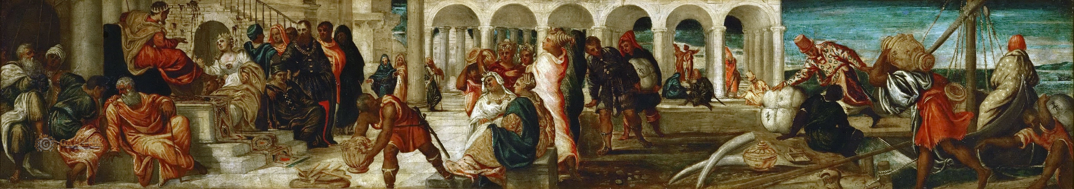 Тинторетто. "Вирсавия и Соломон". 1545. Музей истории искусств, Вена.
