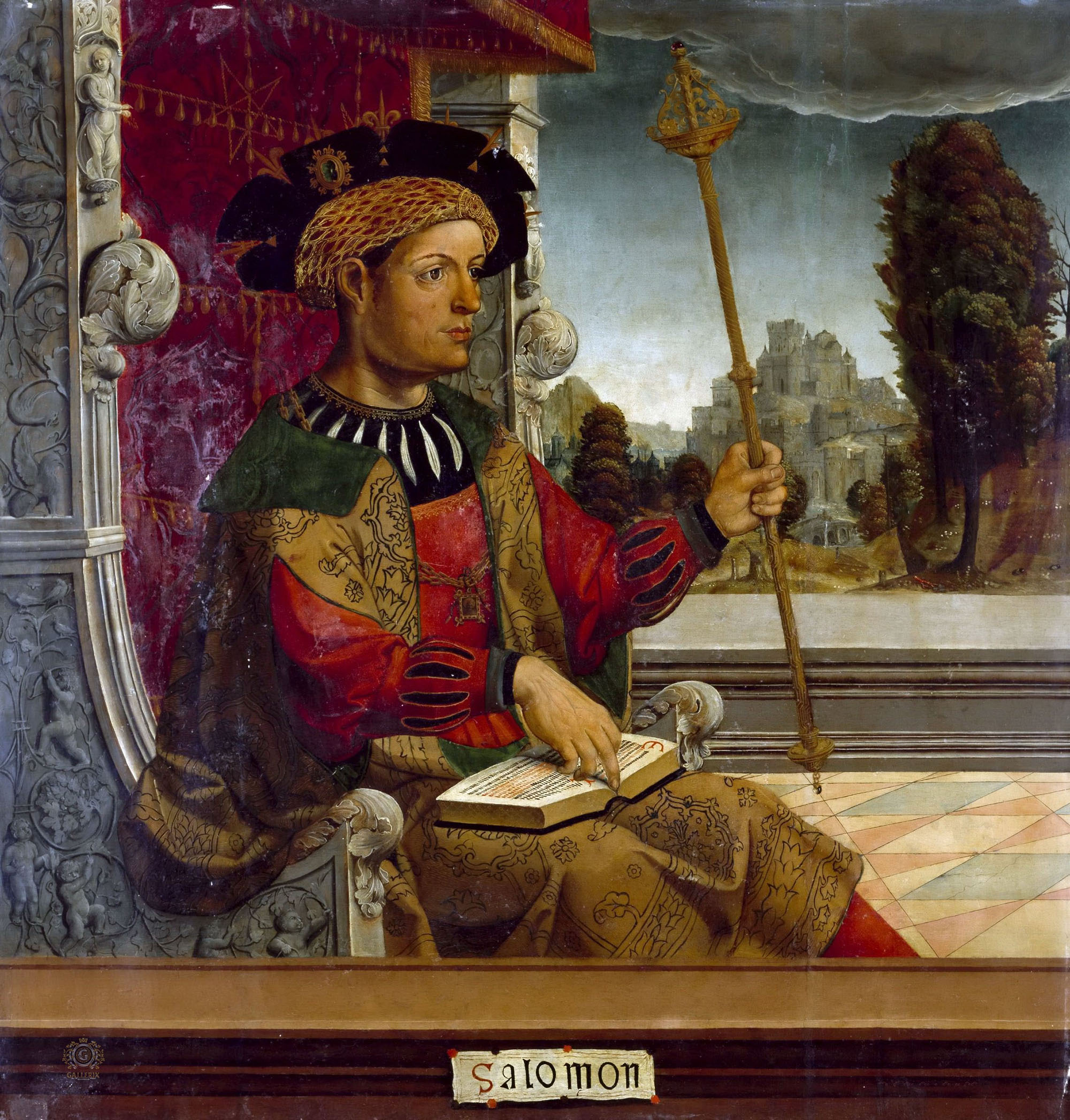 Мастер Бесерриль. "Царь Соломон". 1525. Музей Прадо, Мадрид.
