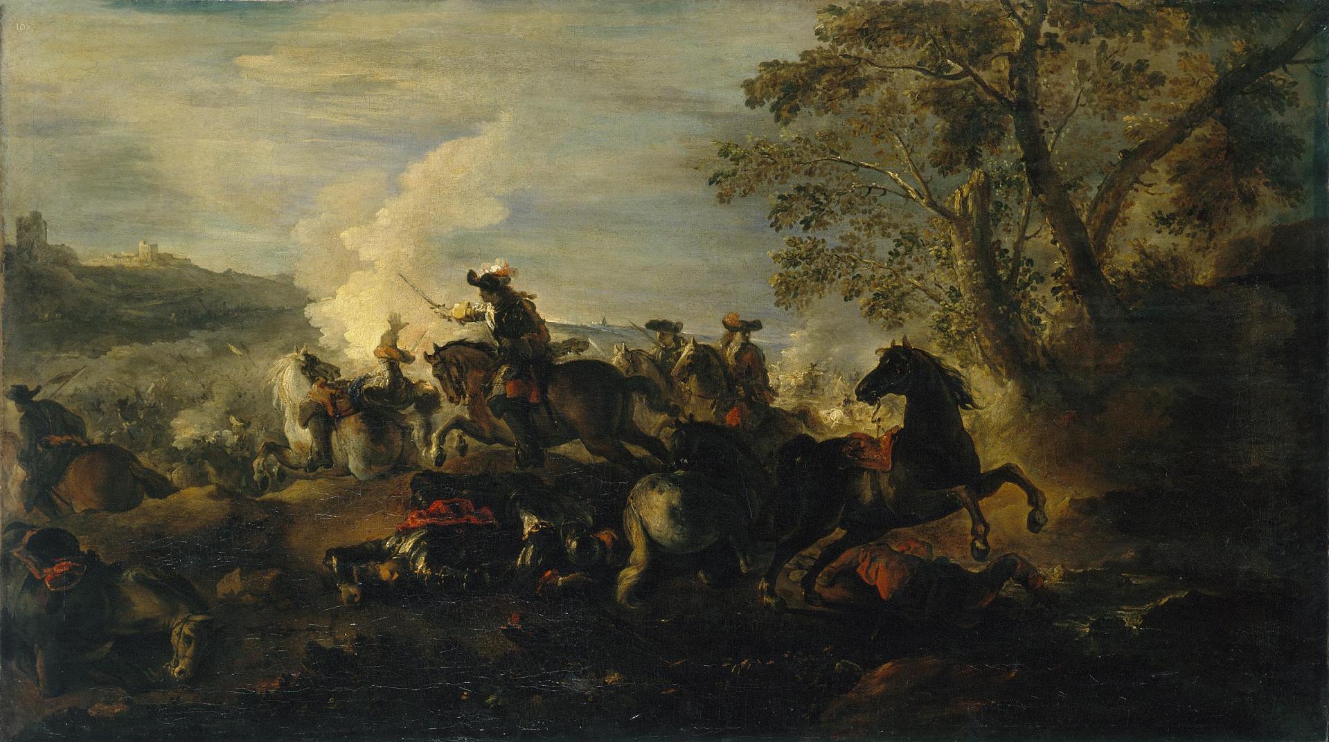Жозеф Парросель. "Сражение". 1684-1694. Эрмитаж, Санкт-Петербург.