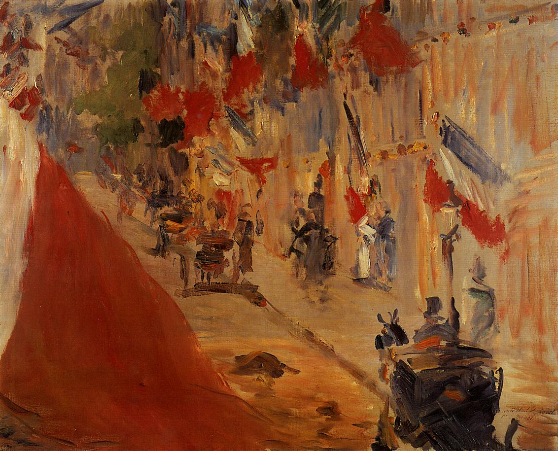 Эдуард Мане. Улица Монье, украшенная флагами. 1878.