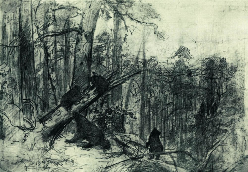 Иван Иван Шишкин. Утро в сосновом лесу. Конец 1880-х.