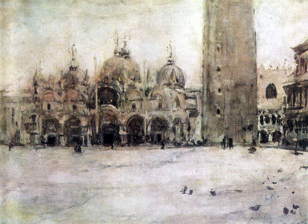 В. Серов. Площадь Святого Марка в Венеции. 1887.