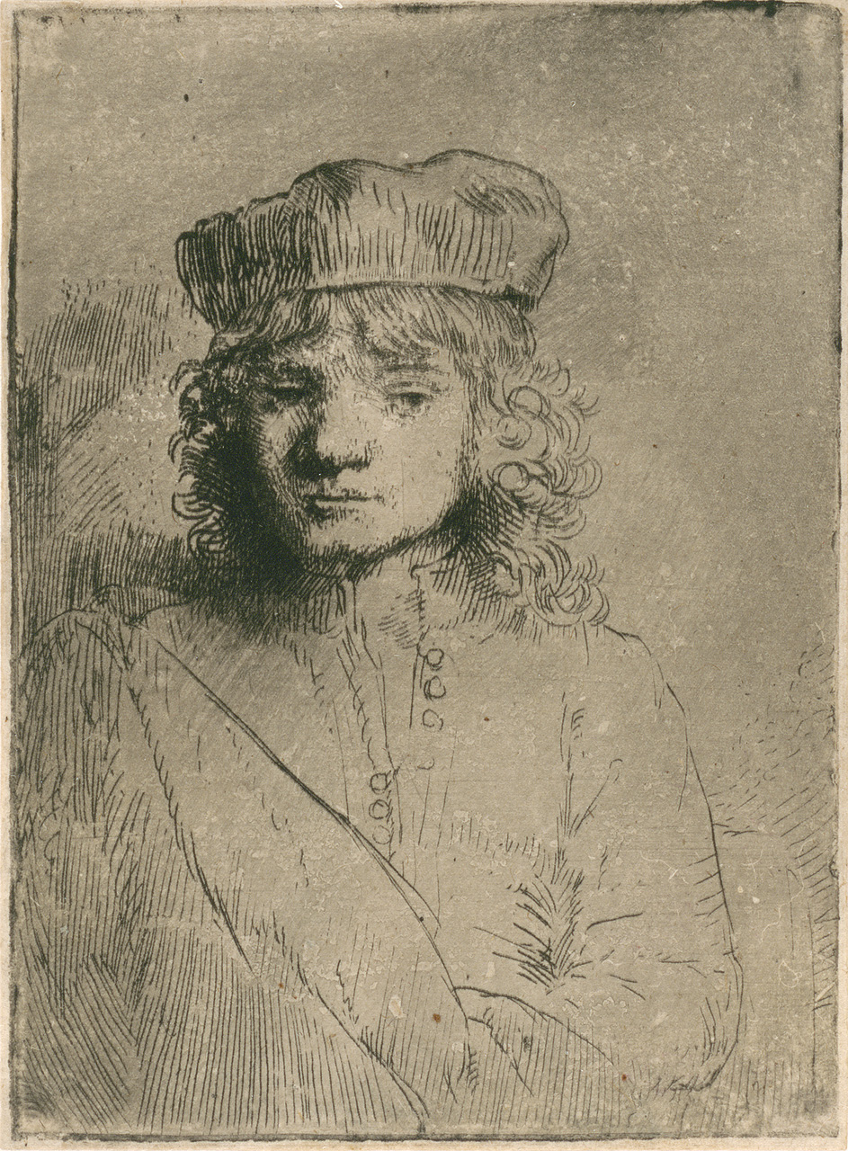 Рембрандт ван Рейн. Портрет сына художника. 1656.